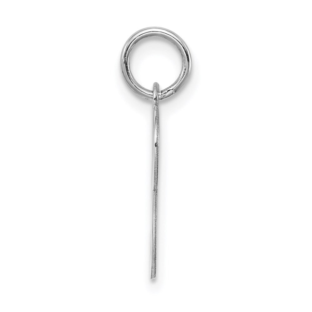 Alternate view of the Sterling Silver, Sophia Collection, Small Script Initial P Pendant by The Black Bow Jewelry Co.