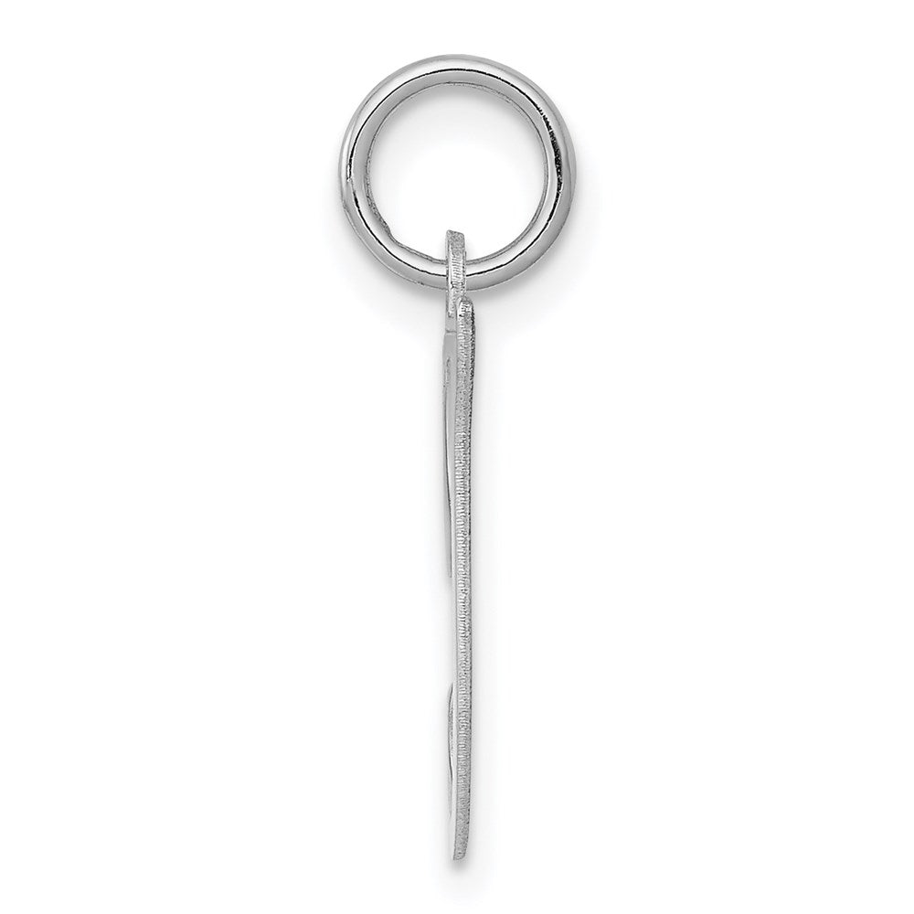 Alternate view of the Sterling Silver, Sophia Collection, Small Script Initial T Pendant by The Black Bow Jewelry Co.