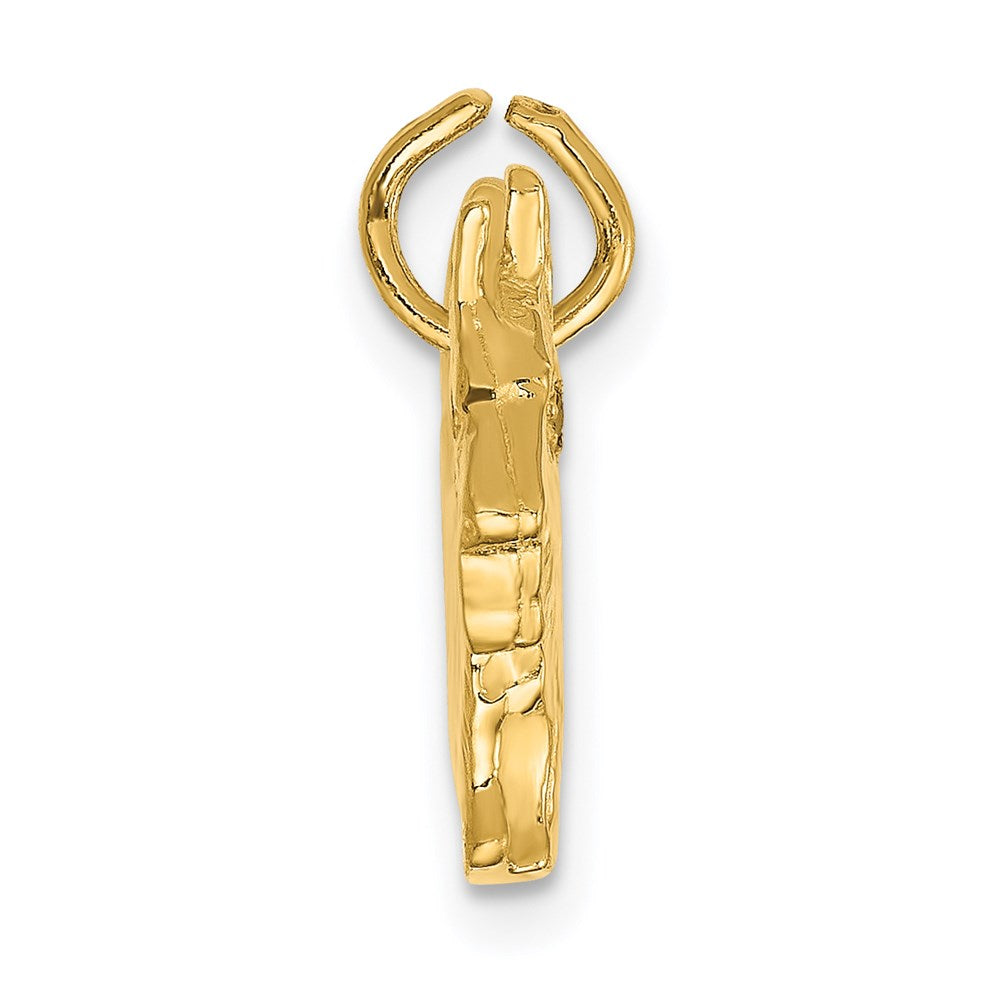 Alternate view of the 14k Yellow Gold and Ruby 3D Scottie Charm or Pendant by The Black Bow Jewelry Co.