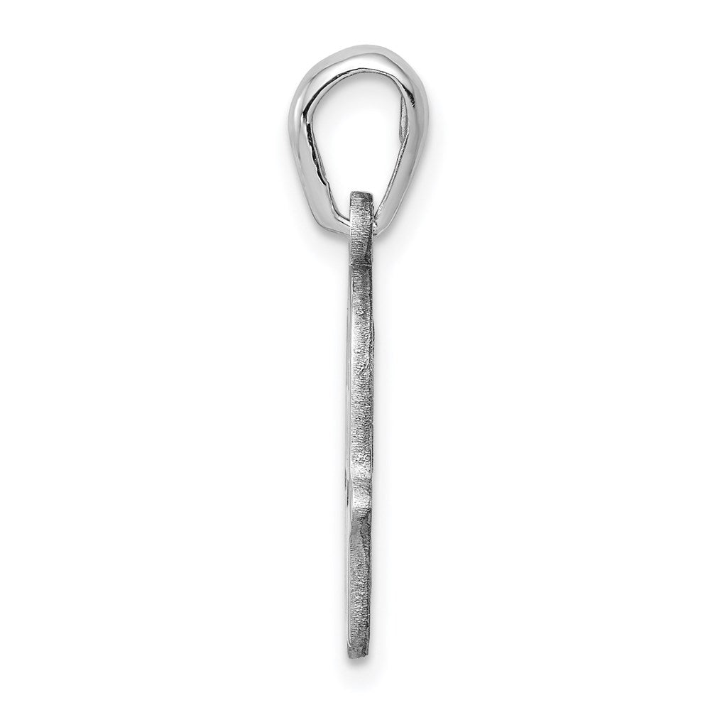 Alternate view of the 14k White Gold Polished Star of David Chamseh Pendant by The Black Bow Jewelry Co.