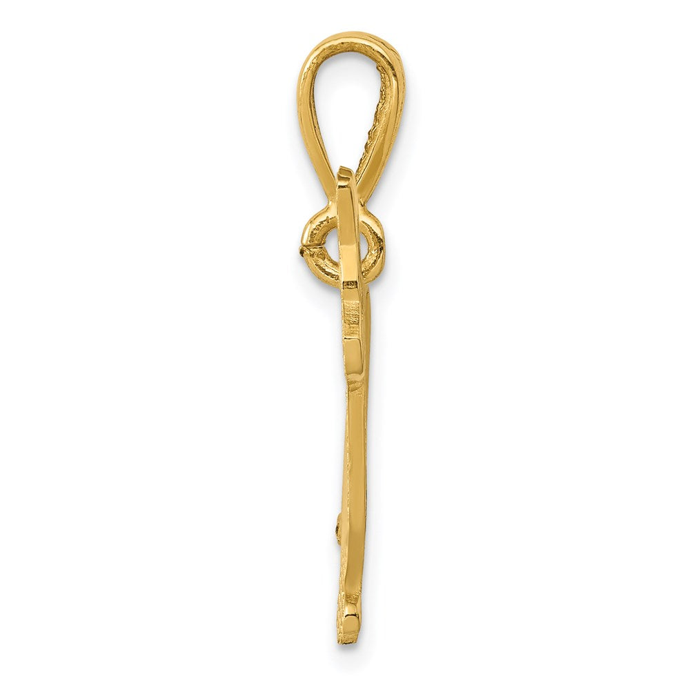 Alternate view of the 14k Yellow Gold Welsh Corgi Dog Pendant by The Black Bow Jewelry Co.