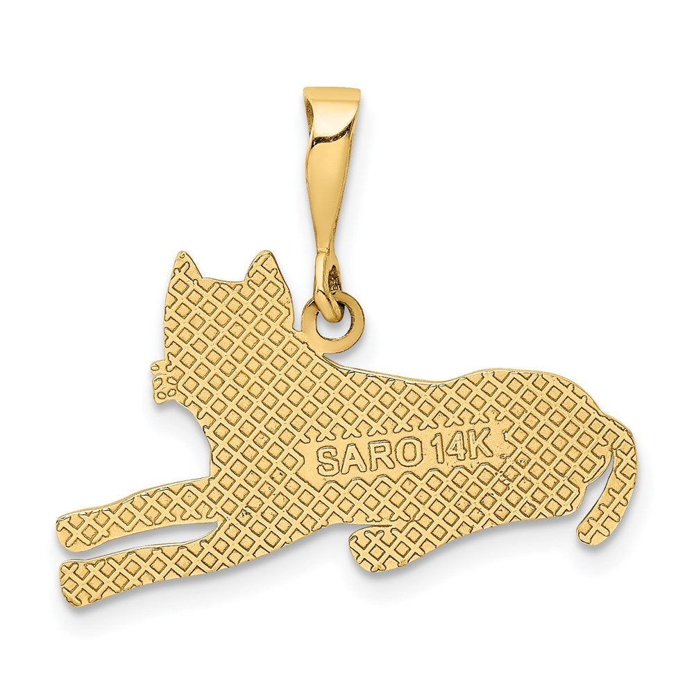 Alternate view of the 14k Yellow Gold Pit Bull Pendant by The Black Bow Jewelry Co.