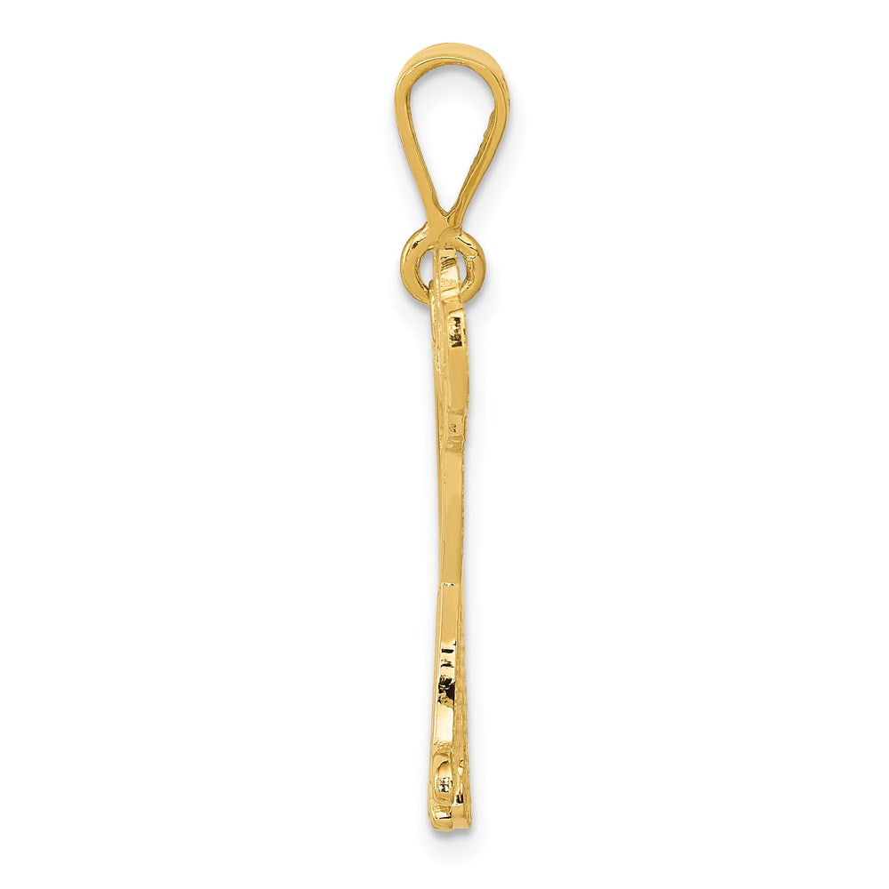 Alternate view of the 14k Yellow Gold English Mastiff Pendant by The Black Bow Jewelry Co.