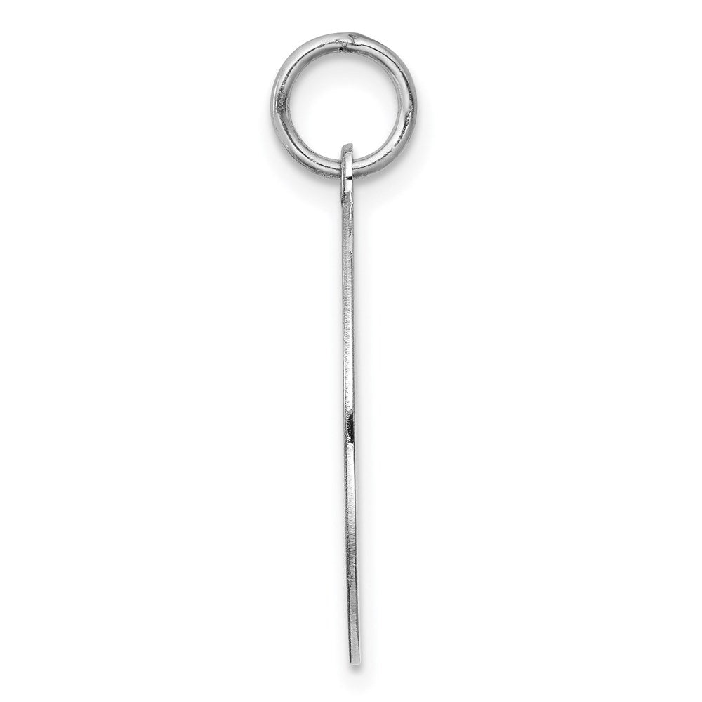 Alternate view of the Sterling Silver Laser Etched Pug Dog 19mm Necklace by The Black Bow Jewelry Co.