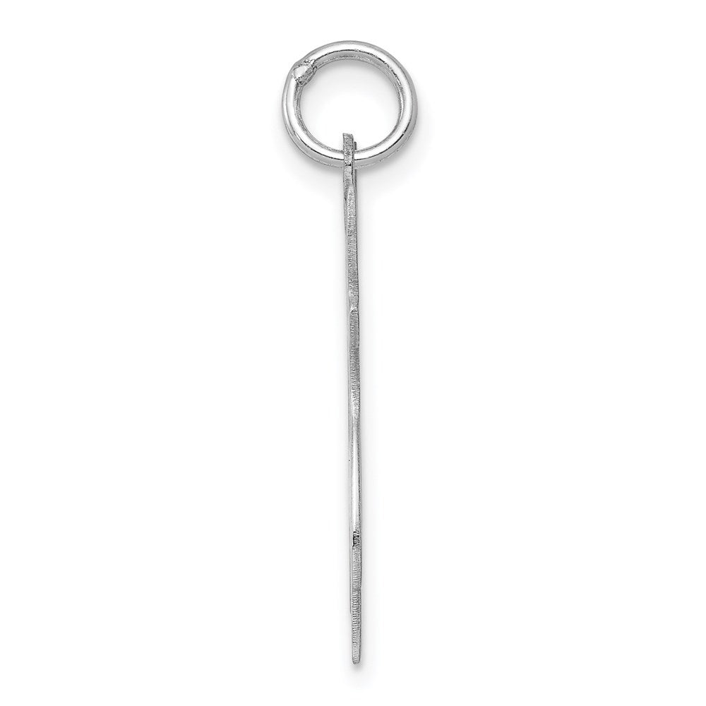 Alternate view of the Sterling Silver Whimsical Cat Charm or Pendant by The Black Bow Jewelry Co.