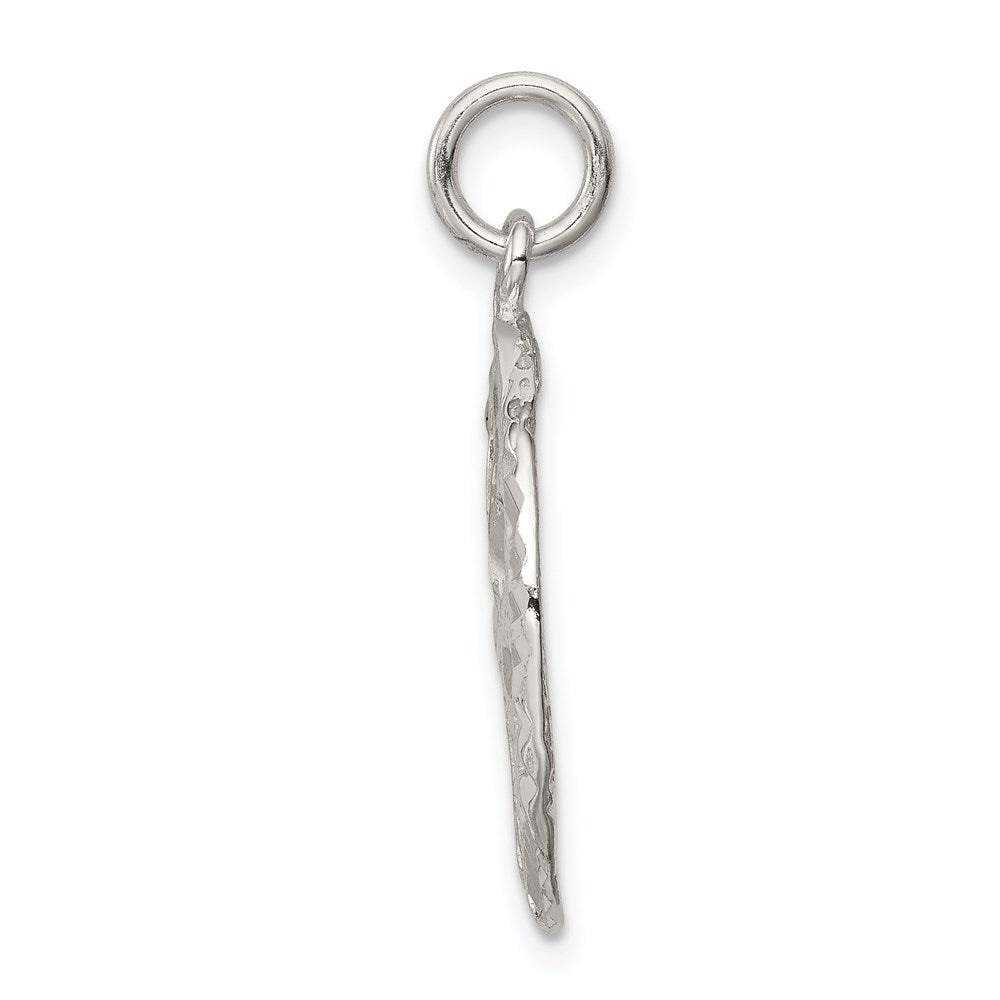 Alternate view of the Sterling Silver 20mm Sand Dollar Pendant by The Black Bow Jewelry Co.