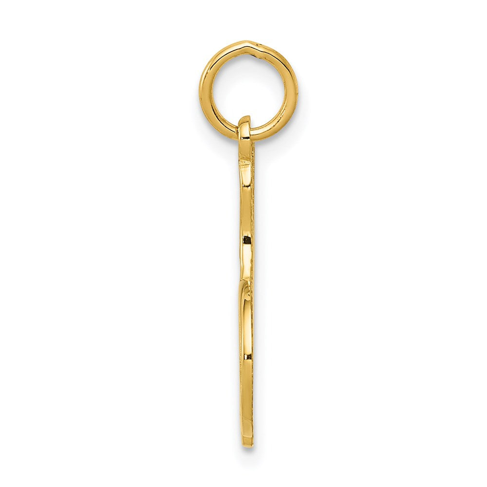 Alternate view of the 14k Yellow Gold Bowling Pins and Ball Pendant by The Black Bow Jewelry Co.