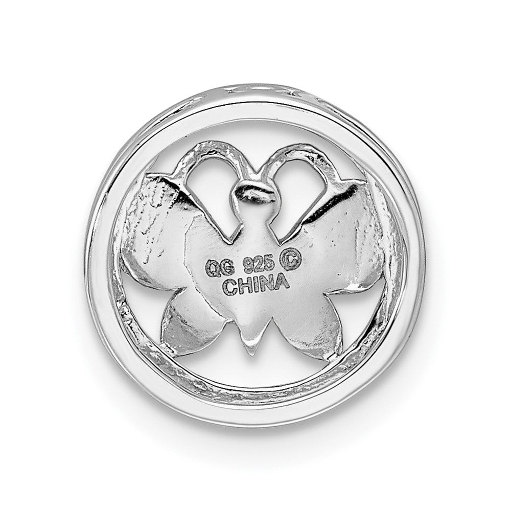 Alternate view of the Sterling Silver Enameled Stackable Small Red Butterfly Slide, 12mm by The Black Bow Jewelry Co.