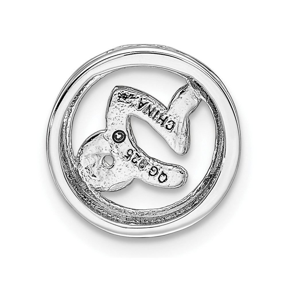 Alternate view of the Sterling Silver Stackable Expressions SM Capricorn Zodiac Slide, 12mm by The Black Bow Jewelry Co.