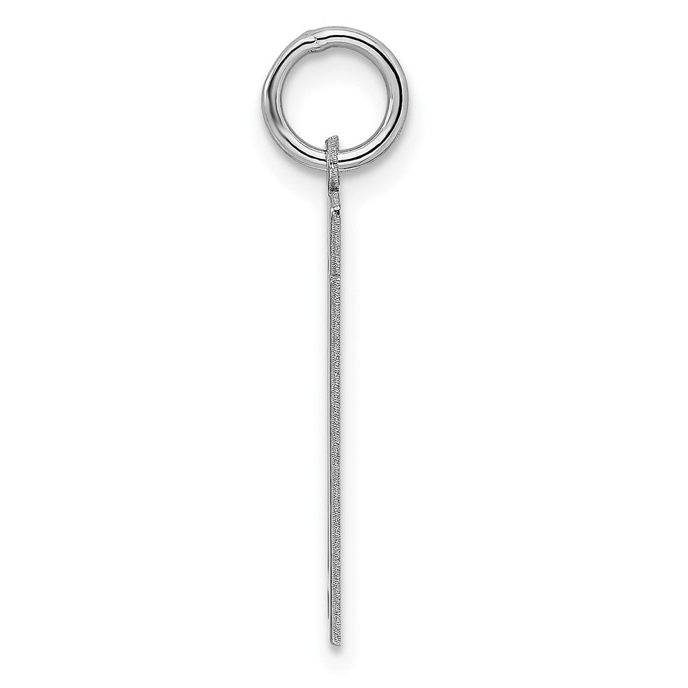 Alternate view of the Sterling Silver, Athletic Collection Medium Polished Number 11 Pendant by The Black Bow Jewelry Co.