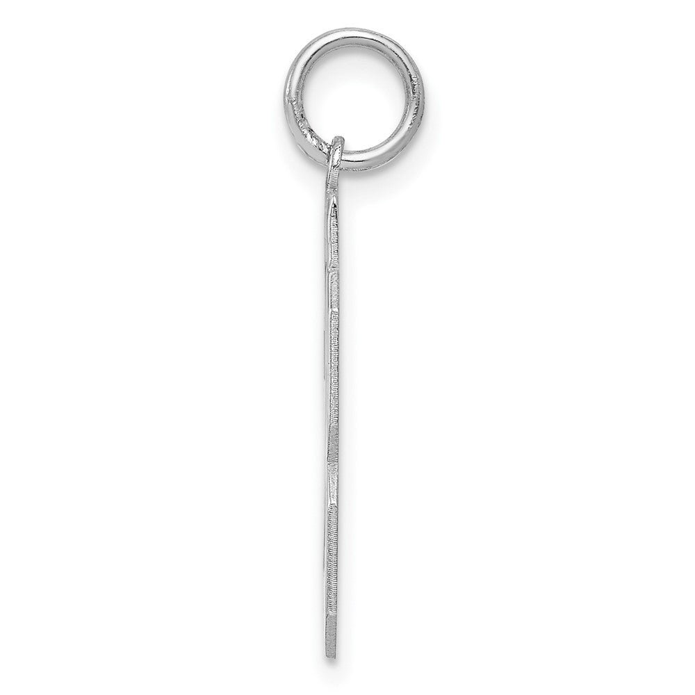 Alternate view of the Sterling Silver, Athletic Collection Medium Polished Number 23 Pendant by The Black Bow Jewelry Co.