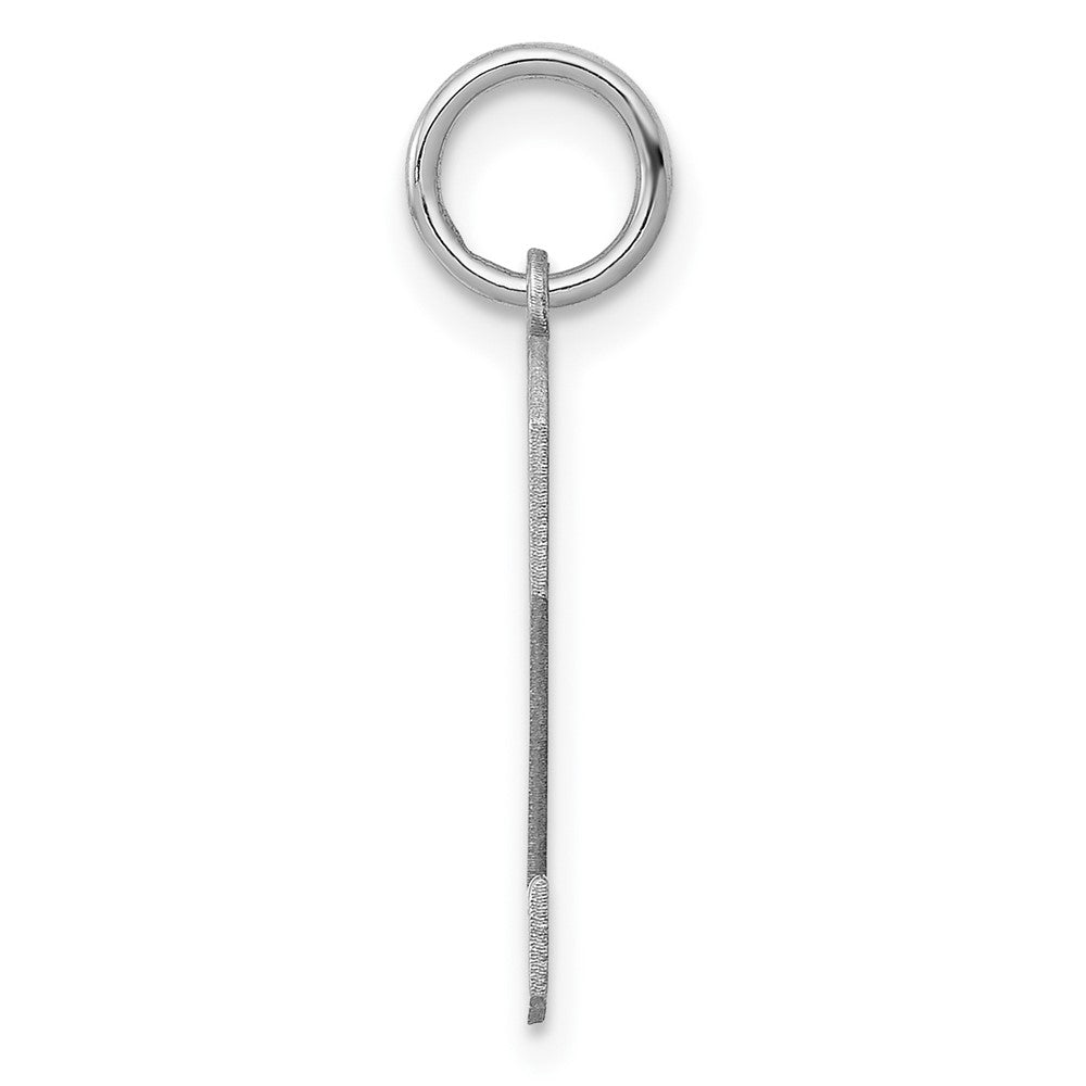 Alternate view of the Sterling Silver, Athletic Collection Medium Polished Number 2 Pendant by The Black Bow Jewelry Co.