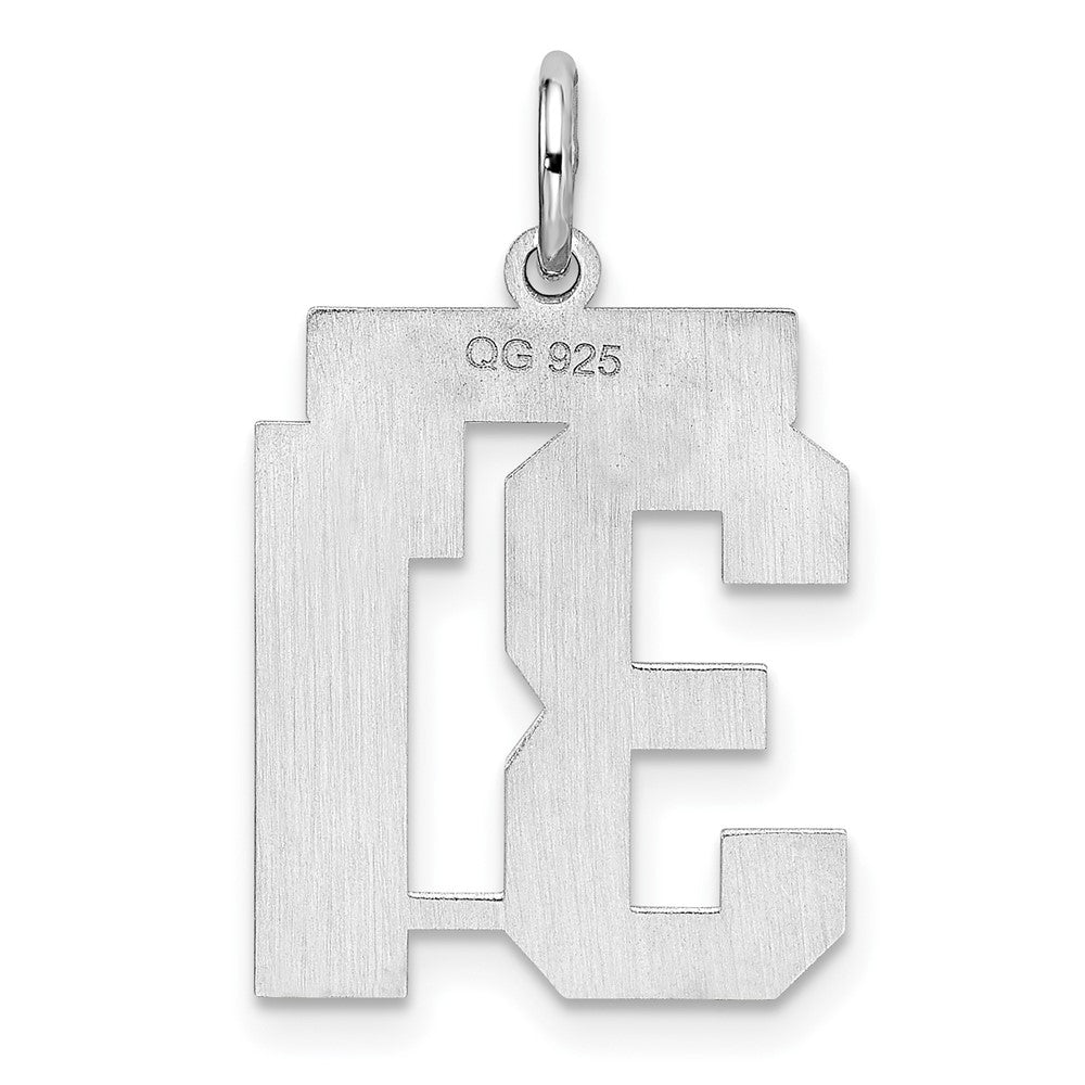 Alternate view of the Sterling Silver, Athletic Collection Medium Polished Number 31 Pendant by The Black Bow Jewelry Co.