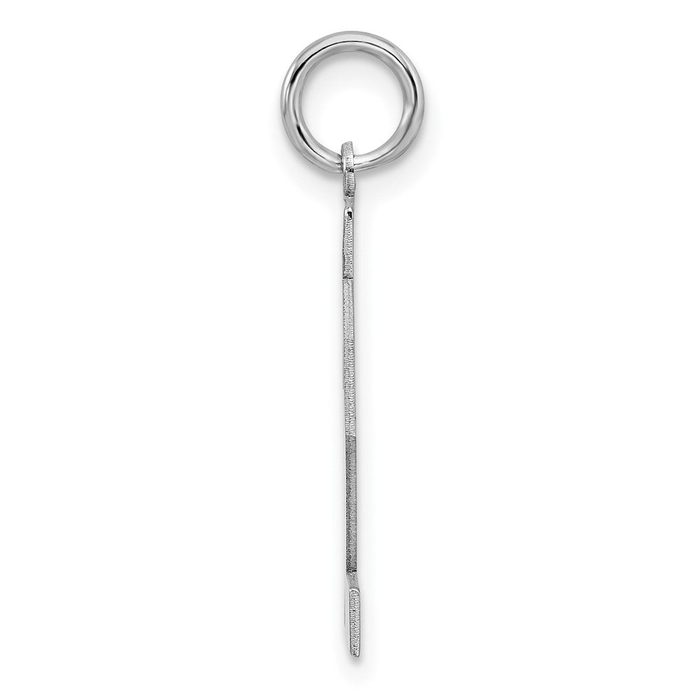 Alternate view of the Sterling Silver, Athletic Collection Medium Polished Number 32 Pendant by The Black Bow Jewelry Co.