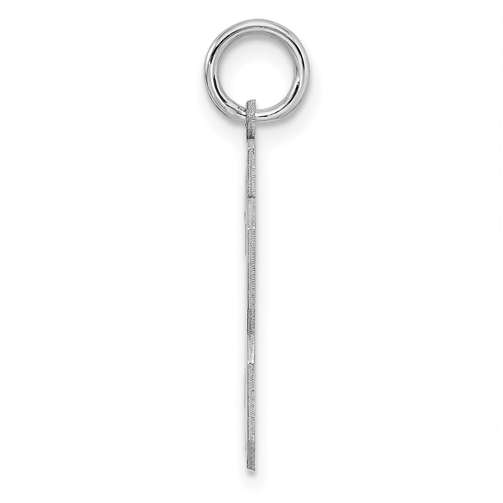 Alternate view of the Sterling Silver, Athletic Collection Medium Polished Number 33 Pendant by The Black Bow Jewelry Co.