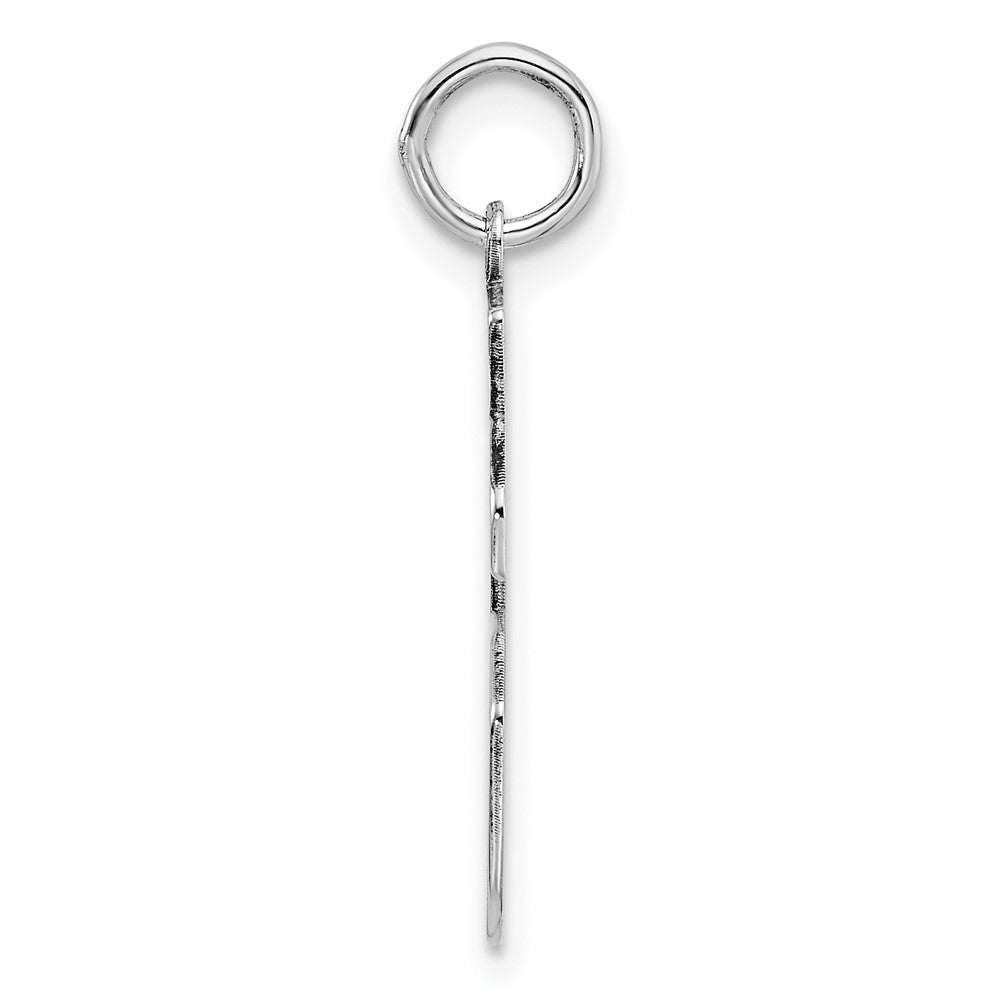 Alternate view of the Sterling Silver, Athletic Collection Medium Polished Number 36 Pendant by The Black Bow Jewelry Co.