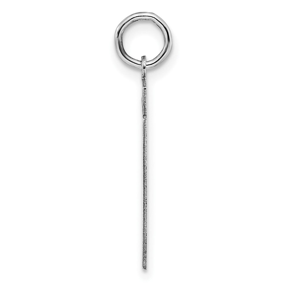 Alternate view of the Sterling Silver, Athletic Collection Medium Polished Number 51 Pendant by The Black Bow Jewelry Co.