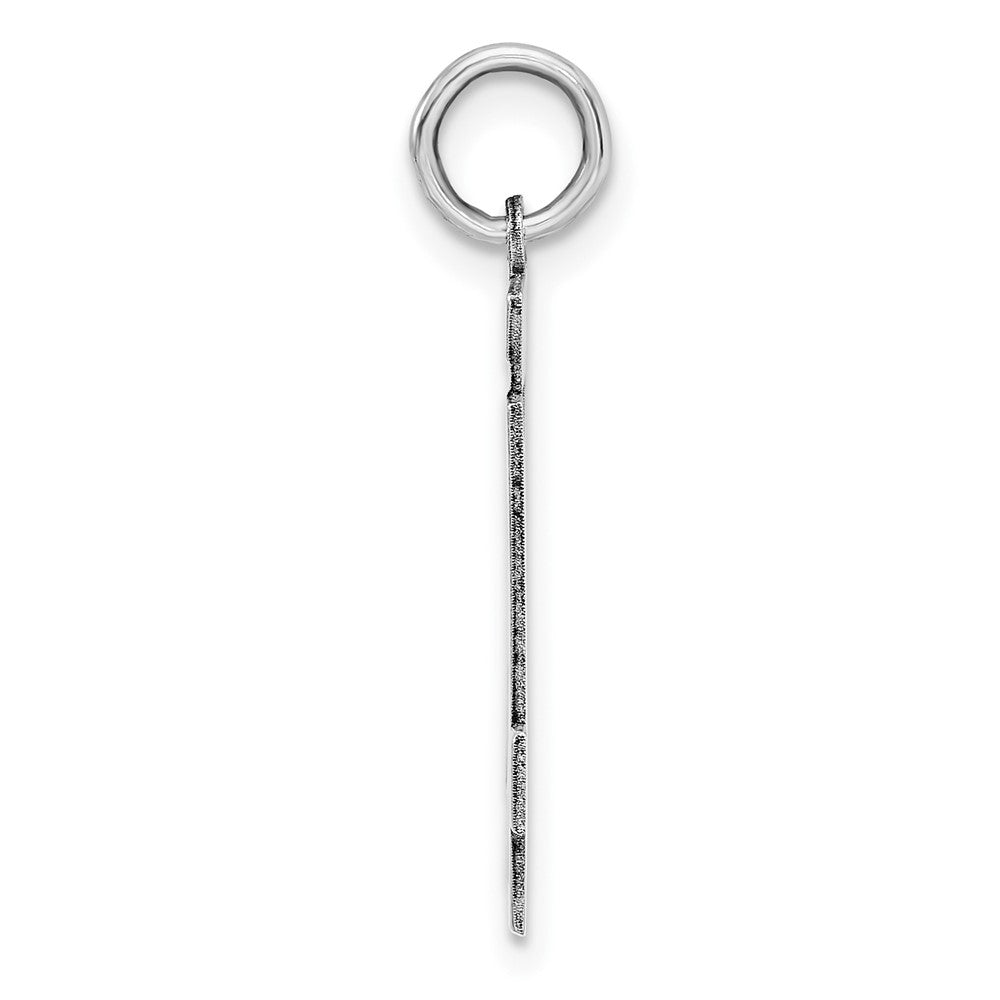 Alternate view of the Sterling Silver, Athletic Collection Medium Polished Number 64 Pendant by The Black Bow Jewelry Co.