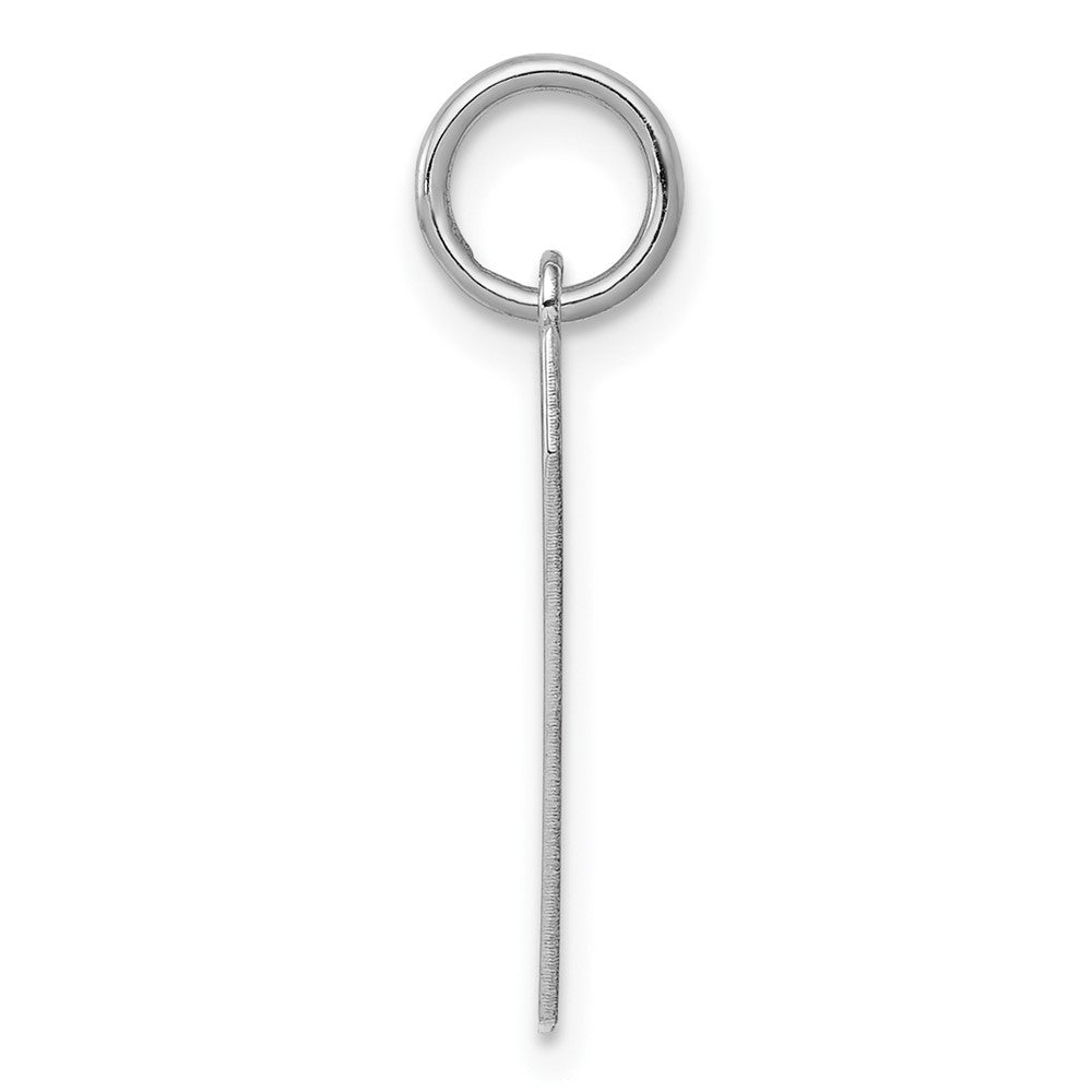 Alternate view of the Sterling Silver, Athletic Collection Medium Polished Number 7 Pendant by The Black Bow Jewelry Co.