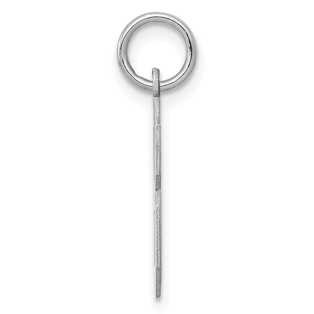 Alternate view of the Sterling Silver, Athletic Collection Medium Polished Number 8 Pendant by The Black Bow Jewelry Co.