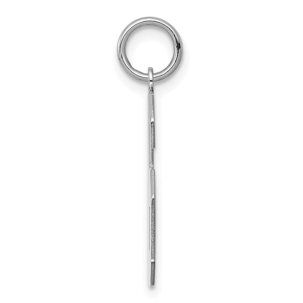 Alternate view of the Sterling Silver, Athletic Collection, Large Polished Number 6 Pendant by The Black Bow Jewelry Co.