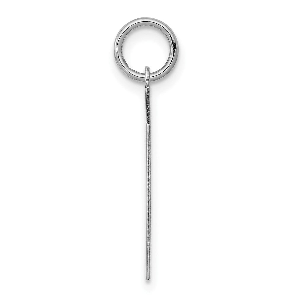 Alternate view of the Sterling Silver, Athletic Collection, Large Polished Number 7 Pendant by The Black Bow Jewelry Co.