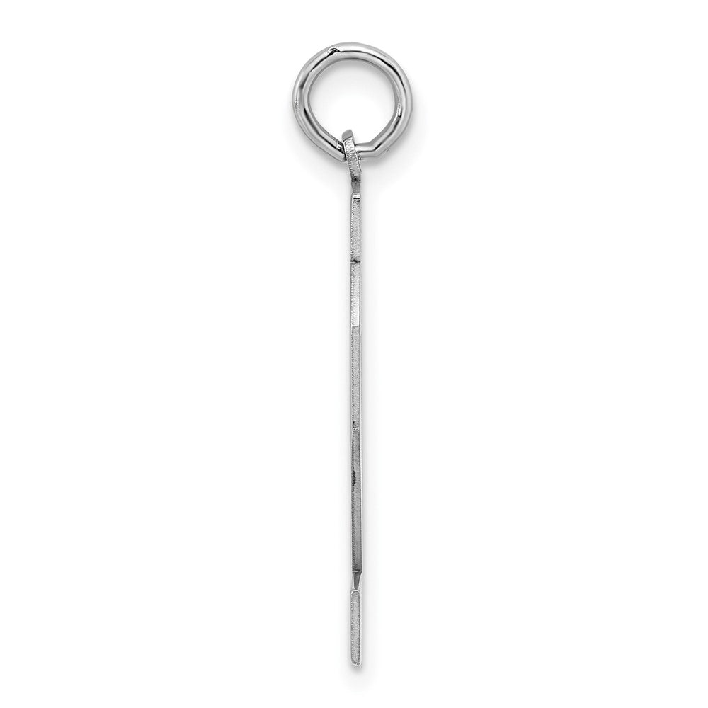 Alternate view of the Sterling Silver, Athletic Collection, Large Polished Number 92 Pendant by The Black Bow Jewelry Co.