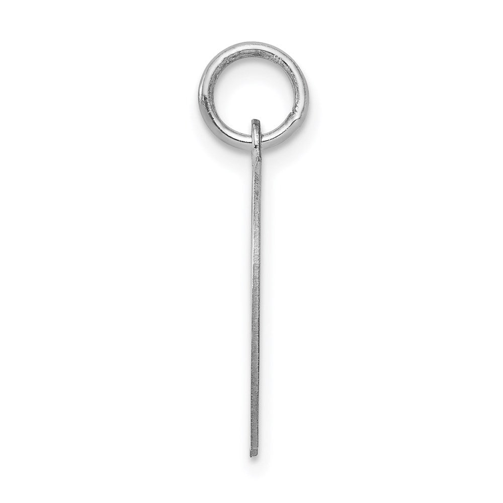 Alternate view of the Sterling Silver, Ella Collection, LG Fancy Script Initial D Pendant by The Black Bow Jewelry Co.