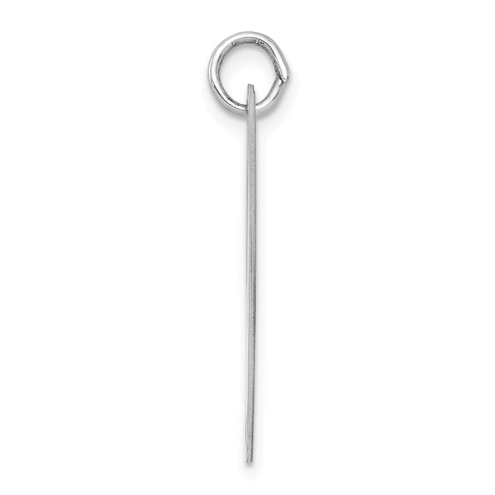 Alternate view of the Sterling Silver, Ella Collection, LG Fancy Script Initial Y Pendant by The Black Bow Jewelry Co.