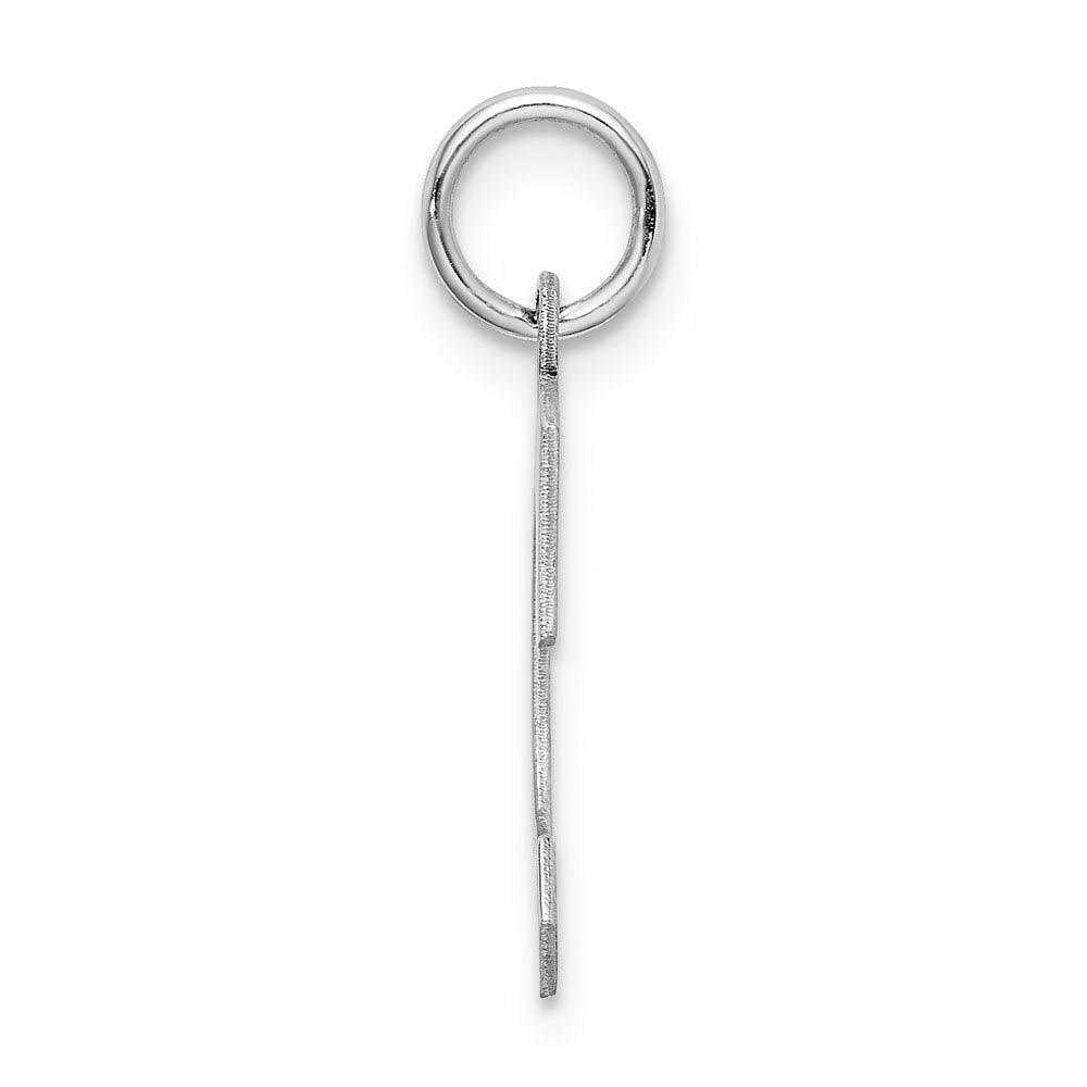 Alternate view of the Sterling Silver Amanda Collection Medium Block Style Initial C Pendant by The Black Bow Jewelry Co.