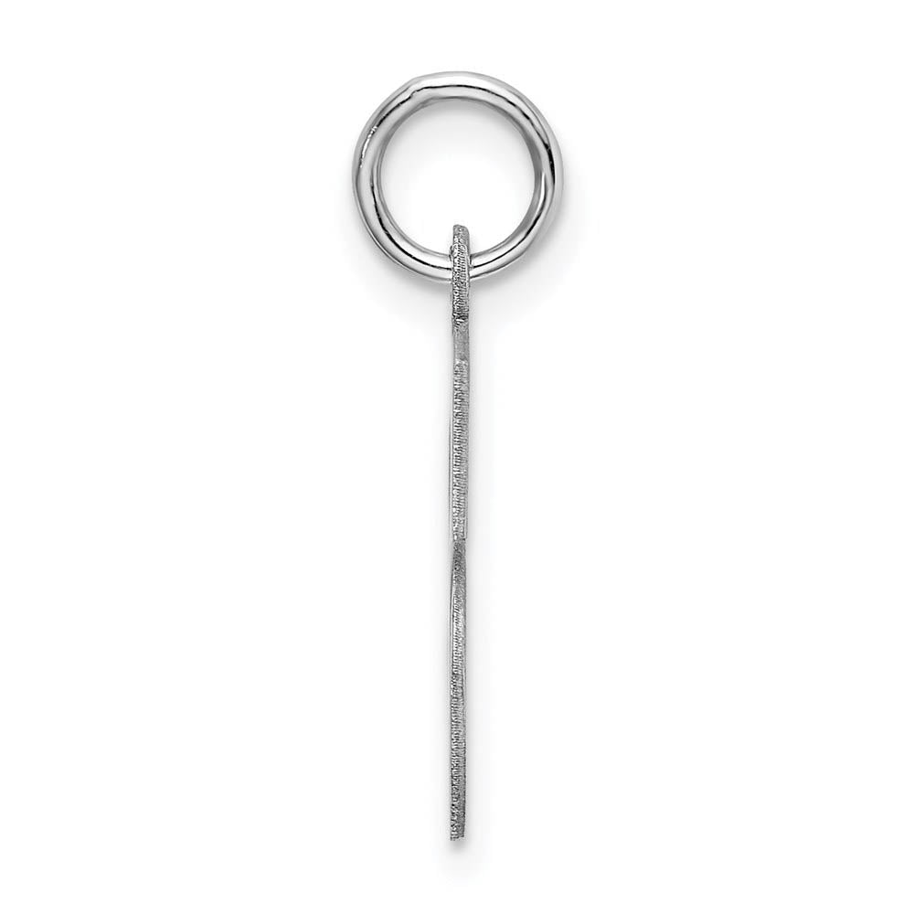 Alternate view of the Sterling Silver Amanda Collection Medium Block Style Initial S Pendant by The Black Bow Jewelry Co.