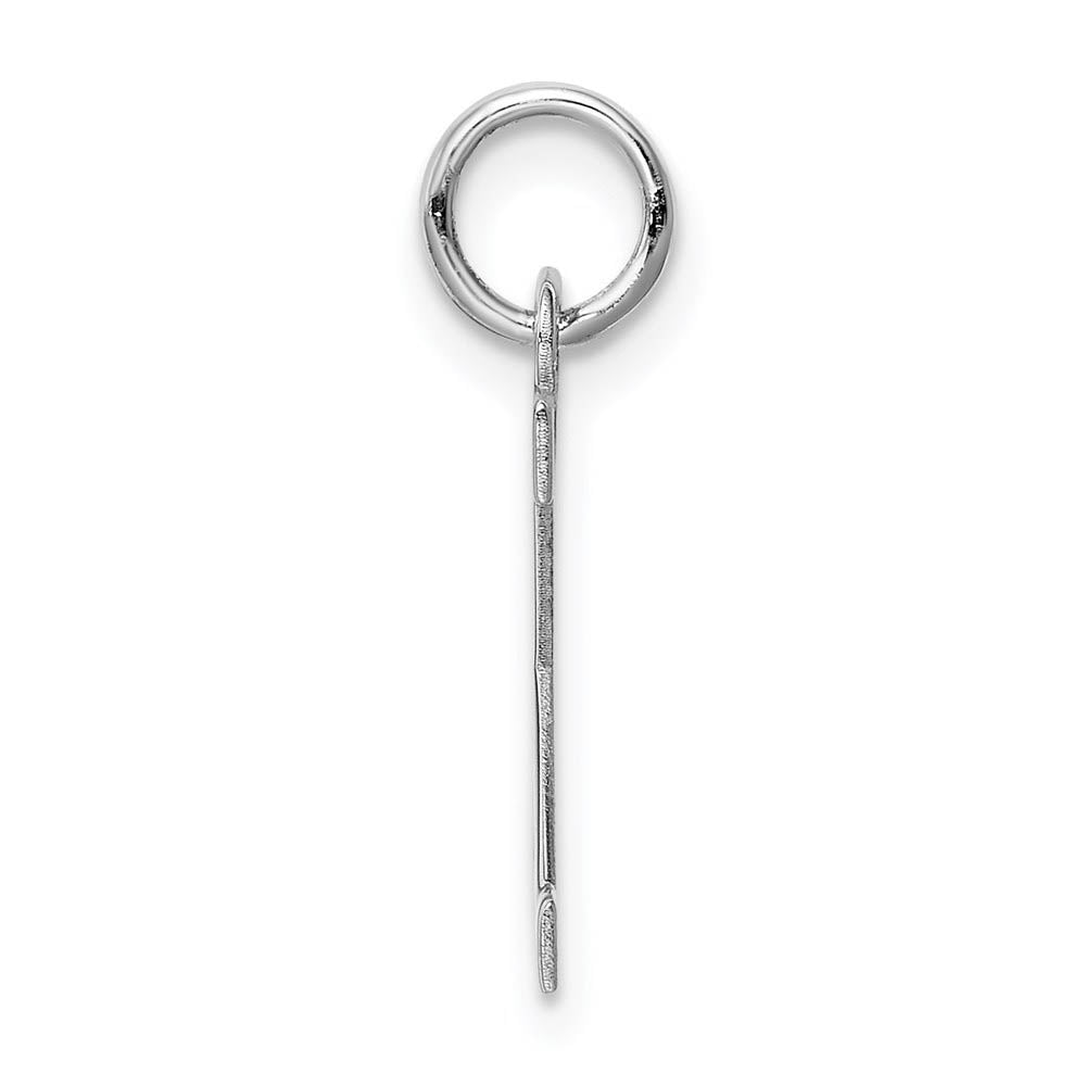 Alternate view of the Sterling Silver Amanda Collection Medium Block Style Initial X Pendant by The Black Bow Jewelry Co.