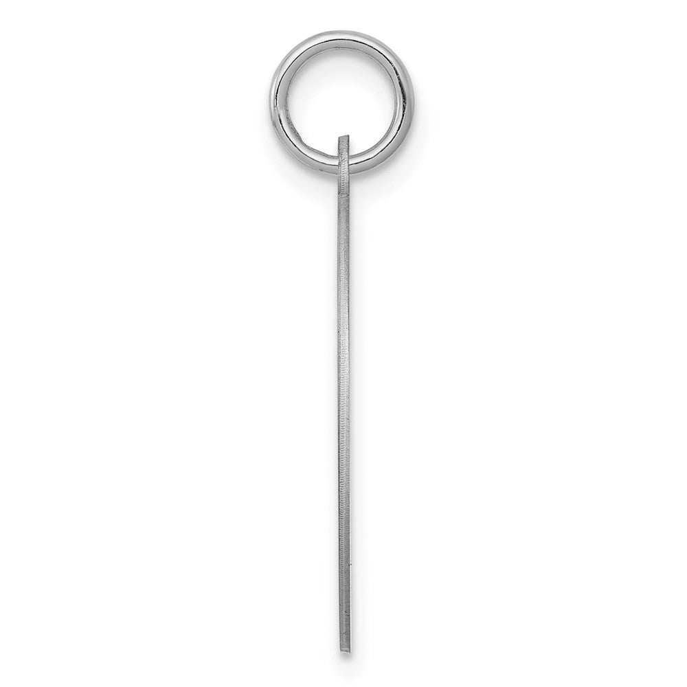 Alternate view of the Sterling Silver, Makayla Collection, 20mm Disc Initial A Pendant by The Black Bow Jewelry Co.