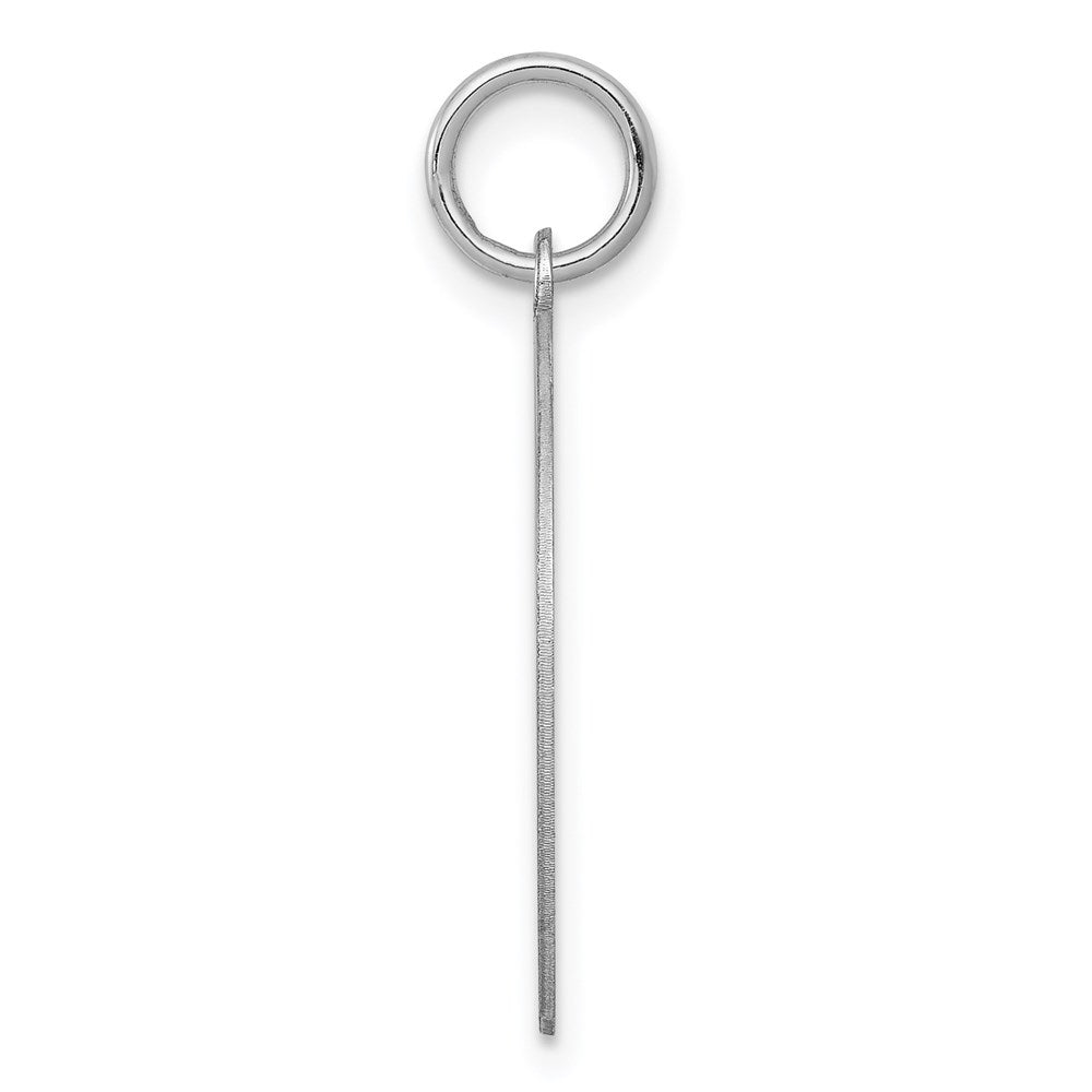 Alternate view of the Sterling Silver, Makayla Collection, 20mm Disc Initial H Pendant by The Black Bow Jewelry Co.