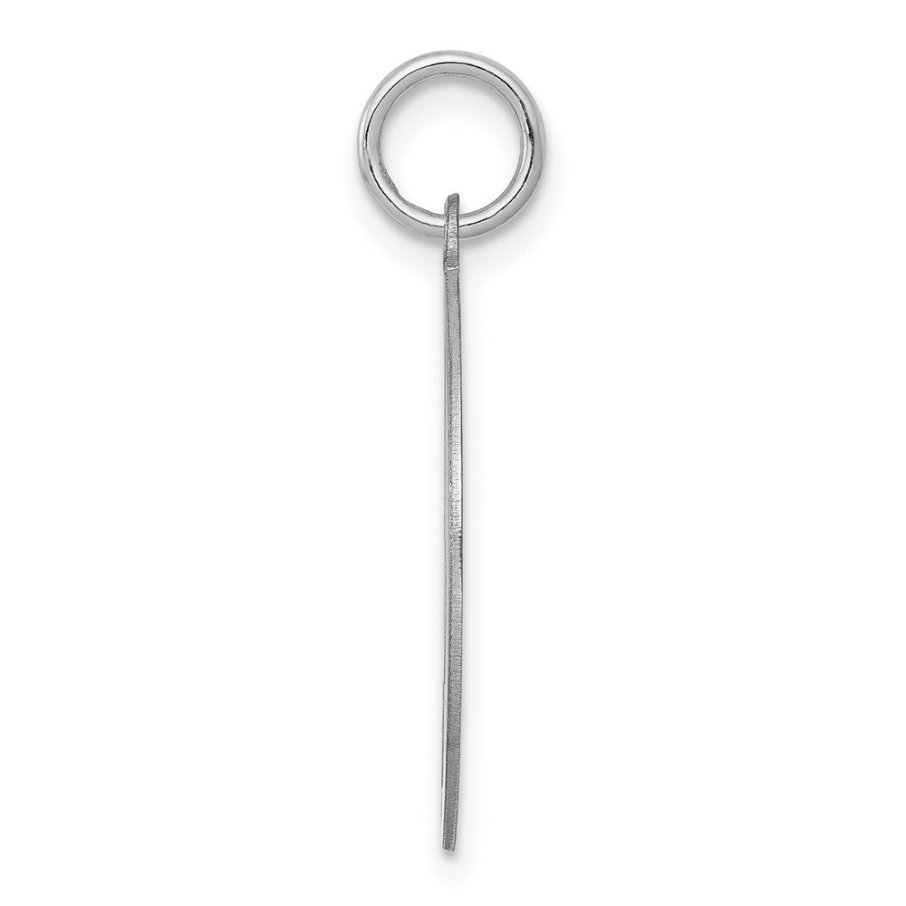 Alternate view of the Sterling Silver, Makayla Collection, 20mm Disc Initial J Pendant by The Black Bow Jewelry Co.