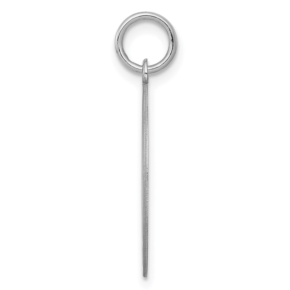 Alternate view of the Sterling Silver, Makayla Collection, 20mm Disc Initial K Pendant by The Black Bow Jewelry Co.