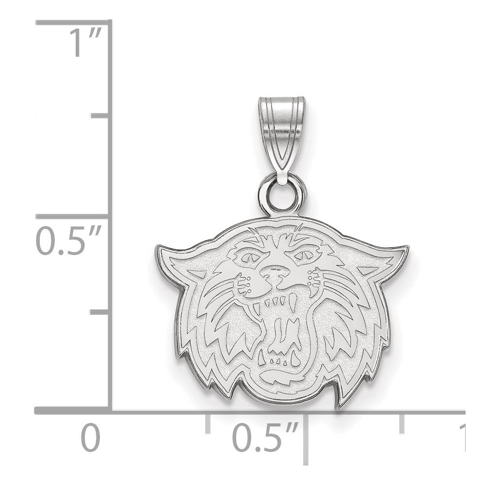 Alternate view of the 10k White Gold Villanova U. Small Mascot Pendant by The Black Bow Jewelry Co.