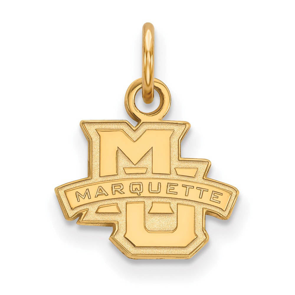 10k Yellow Gold Marquette U XS (Tiny) Logo Charm or Pendant, Item P14078 by The Black Bow Jewelry Co.