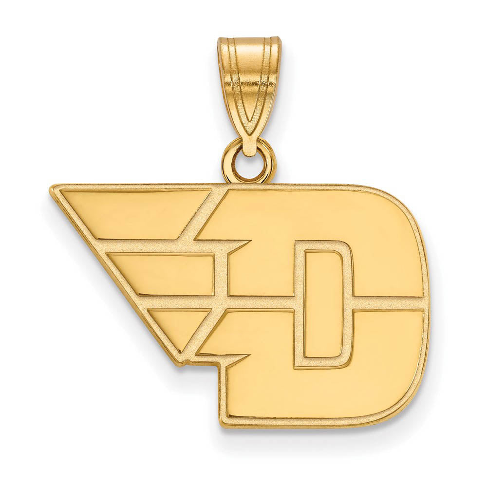 10k Yellow Gold U of Dayton Medium Pendant, Item P14217 by The Black Bow Jewelry Co.