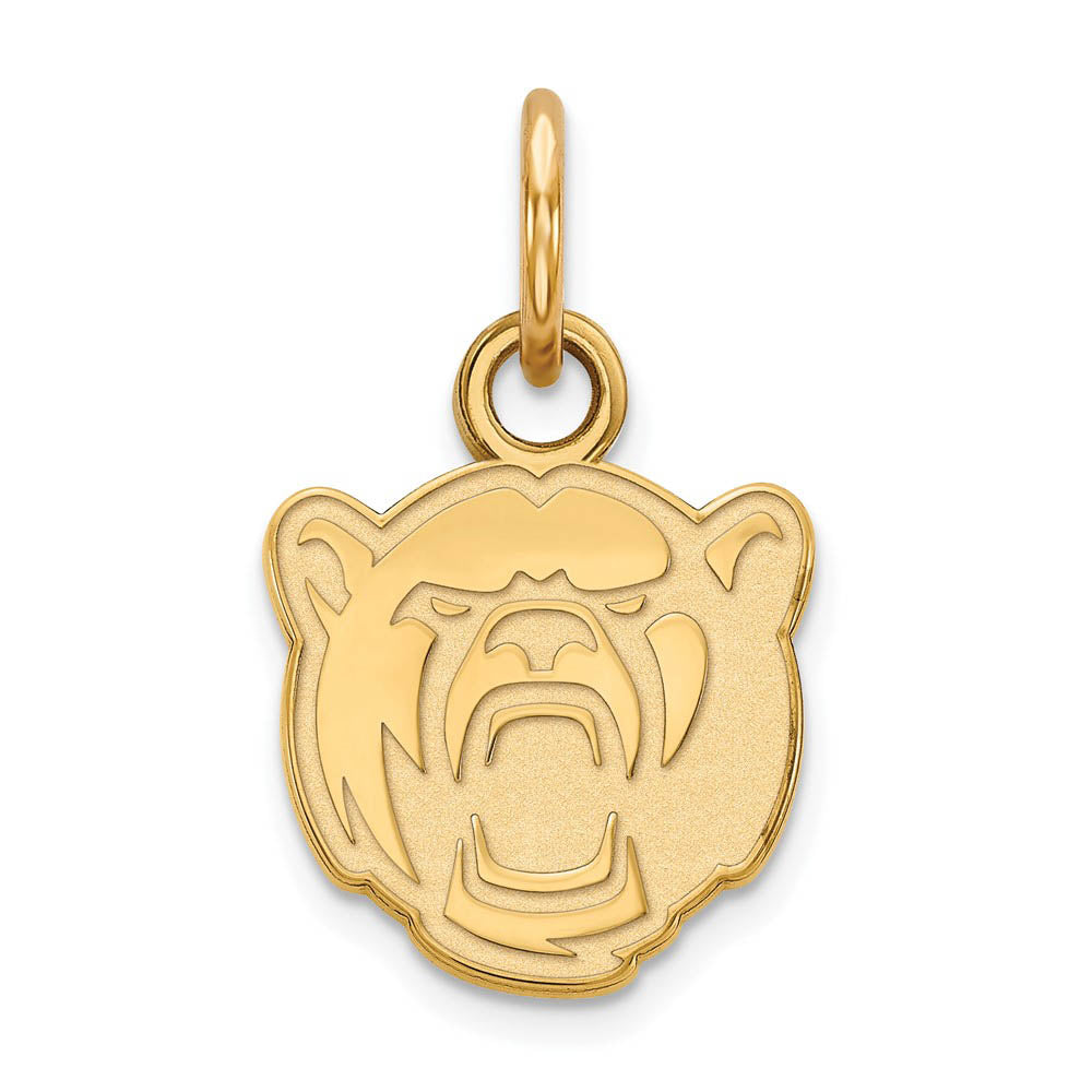 10k Yellow Gold Baylor U XS (Tiny) Bears Charm or Pendant, Item P14300 by The Black Bow Jewelry Co.