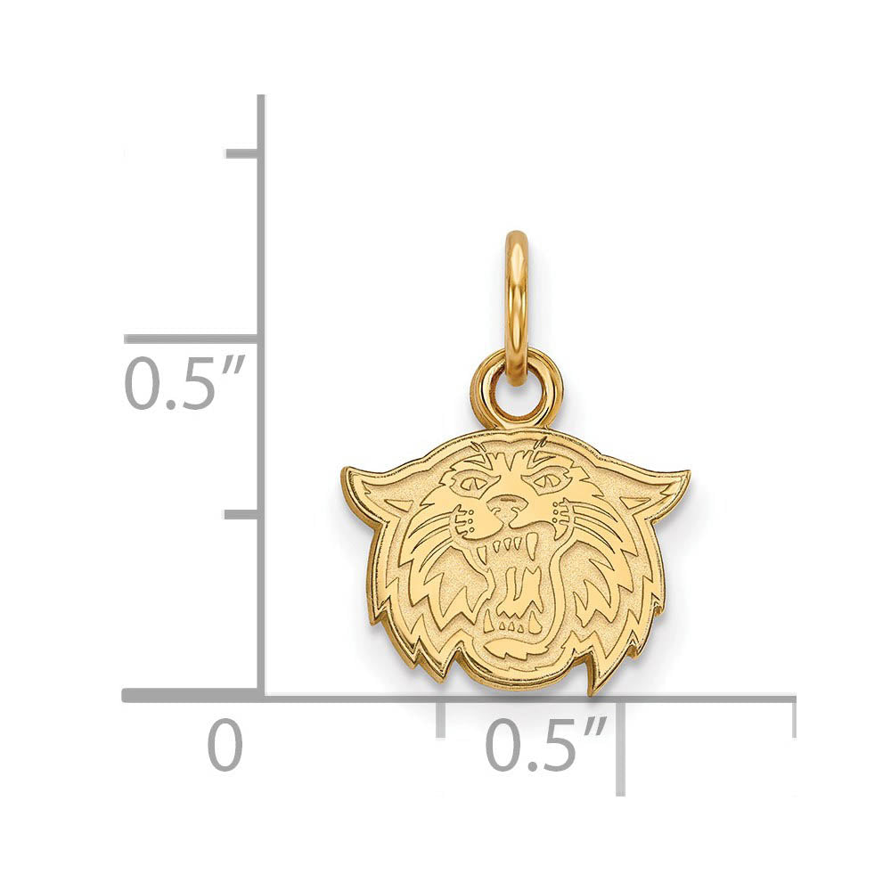 Alternate view of the 10k Yellow Gold Villanova U. XS (Tiny) Mascot Charm or Pendant by The Black Bow Jewelry Co.