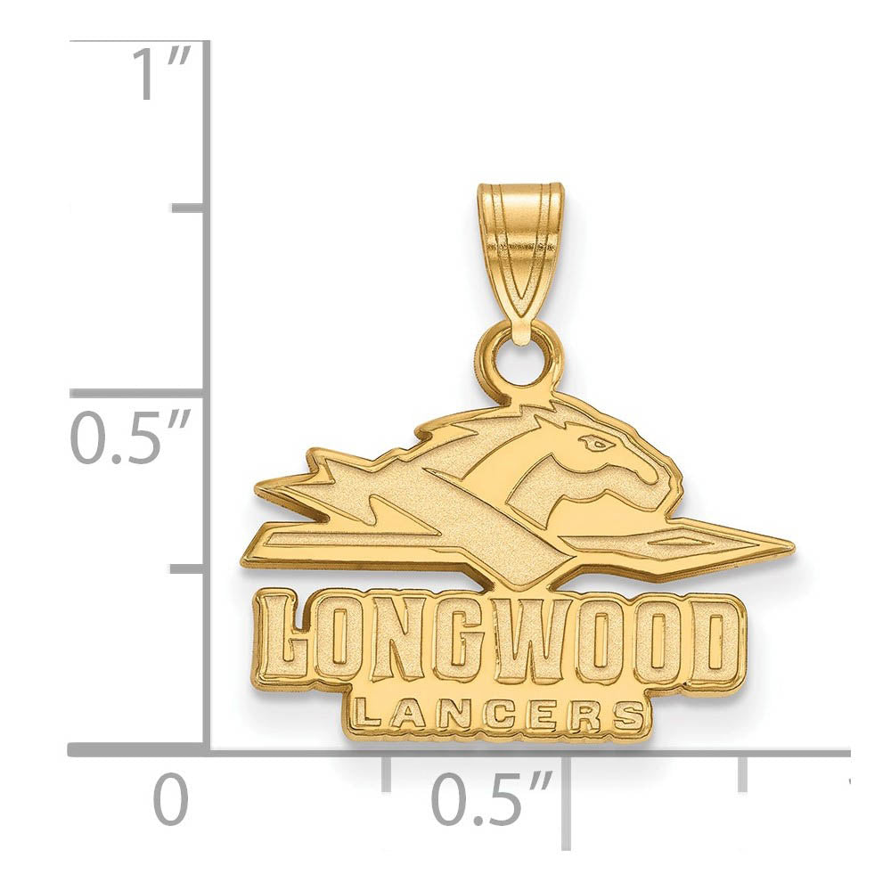 Alternate view of the 14k Yellow Gold Longwood U Small Pendant by The Black Bow Jewelry Co.