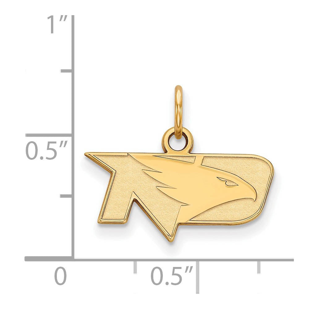 Alternate view of the 14k Yellow Gold North Dakota XS (Tiny) Charm or Pendant by The Black Bow Jewelry Co.