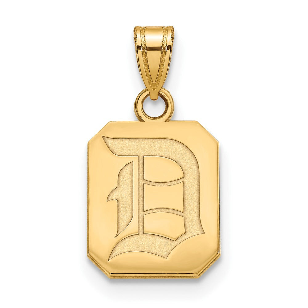 14k Yellow Gold Duquesne U Small Pendant, Item P14657 by The Black Bow Jewelry Co.
