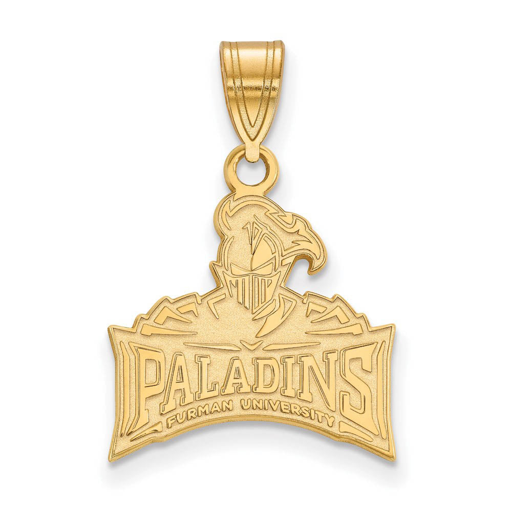 14k Yellow Gold Furman U Medium Pendant, Item P14705 by The Black Bow Jewelry Co.