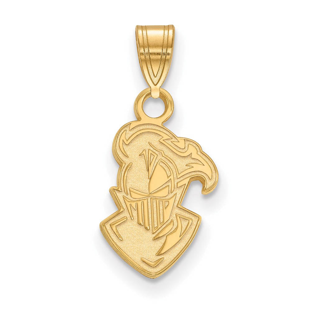 14k Yellow Gold Furman U Small Mascot Pendant, Item P14718 by The Black Bow Jewelry Co.