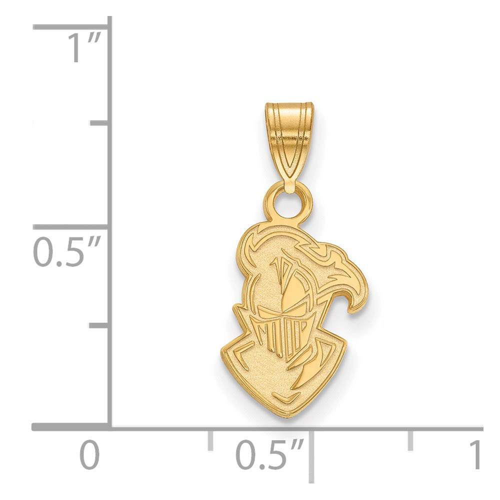 Alternate view of the 14k Yellow Gold Furman U Small Mascot Pendant by The Black Bow Jewelry Co.