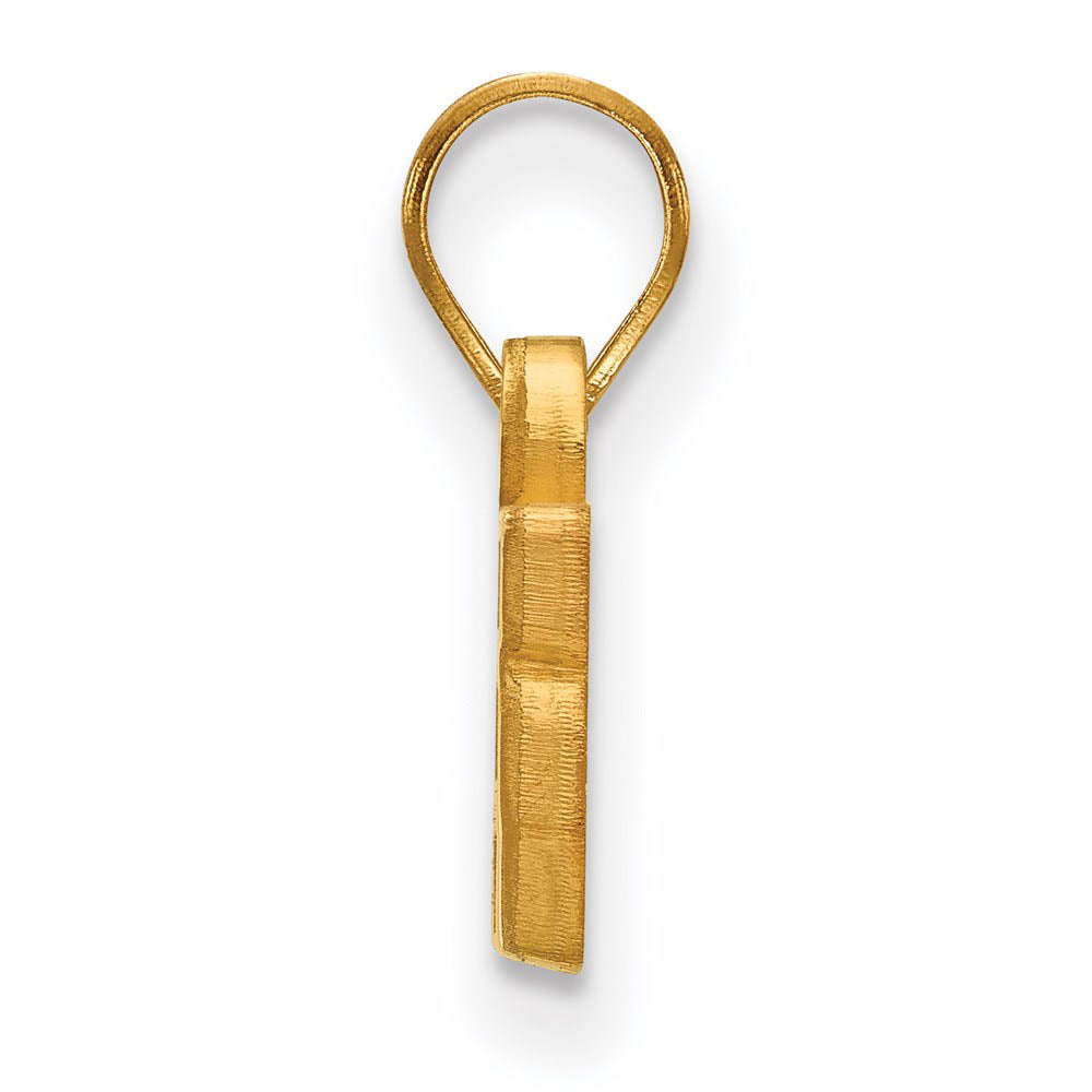 Alternate view of the 14k Yellow Gold U. of Tennessee Small 'Vols' Pendant by The Black Bow Jewelry Co.