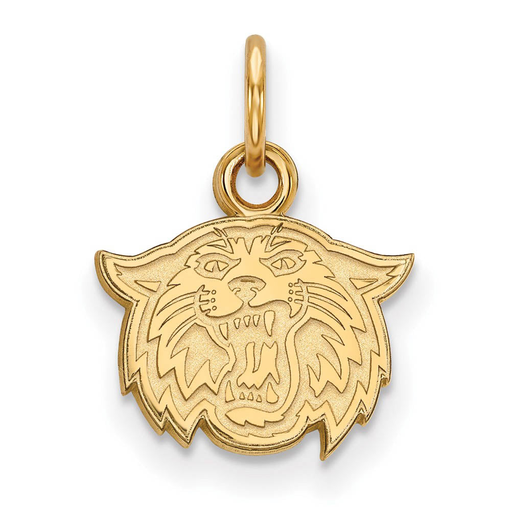 14k Gold Plated Silver Villanova U. XS (Tiny) Mascot Charm or Pendant, Item P14922 by The Black Bow Jewelry Co.