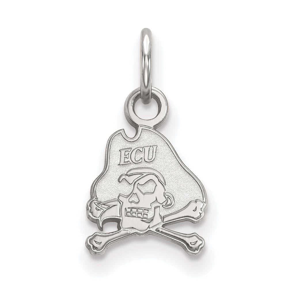 Sterling Silver East Carolina U XS (Tiny) Mascot Charm or Pendant, Item P14945 by The Black Bow Jewelry Co.